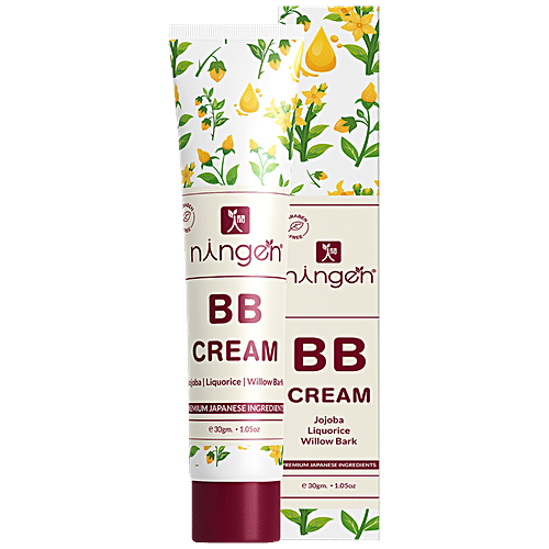 Ningen BB Cream - Jojoba, Liquorice & Willow Bark, Hydrates Skin, Paraben Free, 30 g