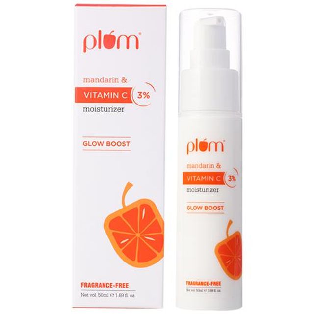 Plum 3% Vitamin C Moisturizer With Mandarin - Boosts Glow, Nourishes skin, 50 ml