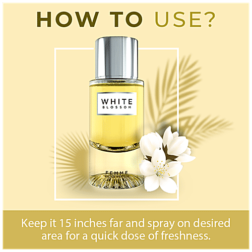 ColorBar Femme Eau De Perfume - White Blossom, Long-Lasting Fragrance, For Women, 100 ml