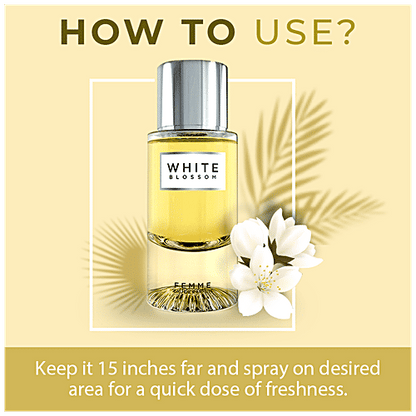 ColorBar Femme Eau De Perfume - White Blossom, Long-Lasting Fragrance, For Women, 100 ml