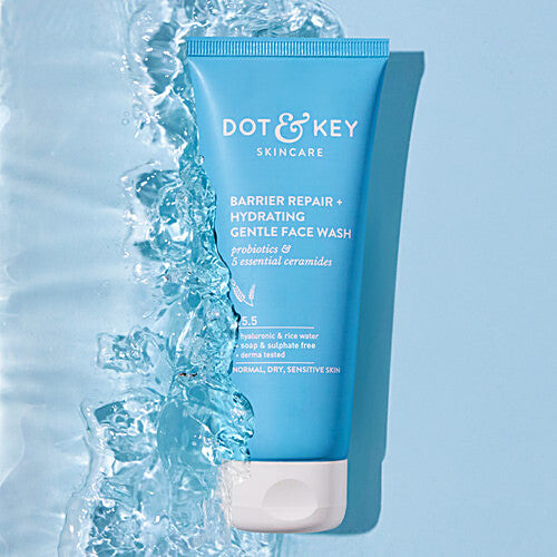 Dot & Key Barrier Repair + Hydrating Gentle Face Wash - pH 5.5, For Normal To Dry Skin, 100 ml