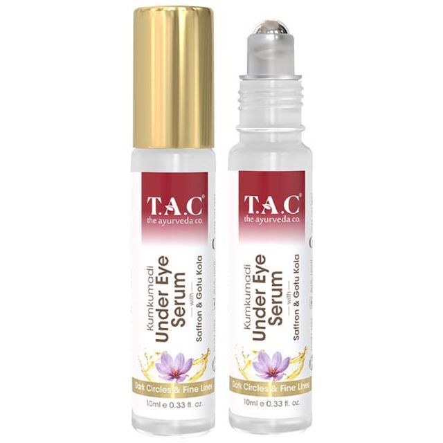 TAC - The Ayurveda Co. Kumkumadi Under Eye Serum With Saffron & Gotu Kola, 10 ml