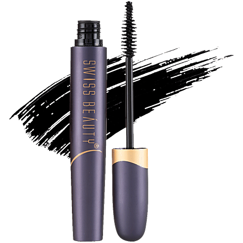 Swiss Beauty Bold Eyes Super Lash Waterproof Mascara, 7.5 ml Black
