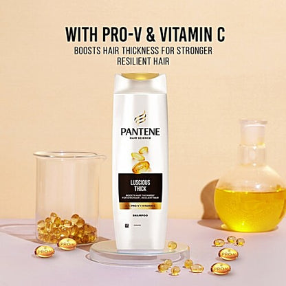 Pantene Hair Science Luscious Thick Shampoo, 340 ml