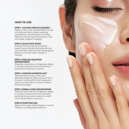 Kanpeki Glass Glow Skin 11 Steps Korean Facial Ritual, 12 pcs