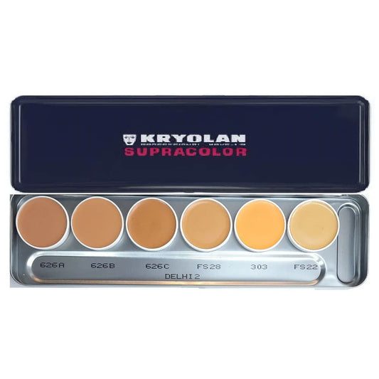 Kryolan Supracolor Palette 6 Colors (Delhi 2)