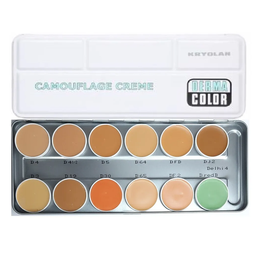 Derma Color Camouflage Creme Palette 12 Color Delhi 4