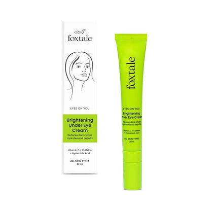 Foxtale Brightening Under Eye Cream to Reduce Dark Circles and Puffy Eyes