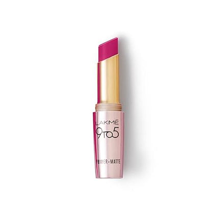 Lakme 9 To 5 Primer + Matte Lipstick - MP4 Plum Pick (3.6g)