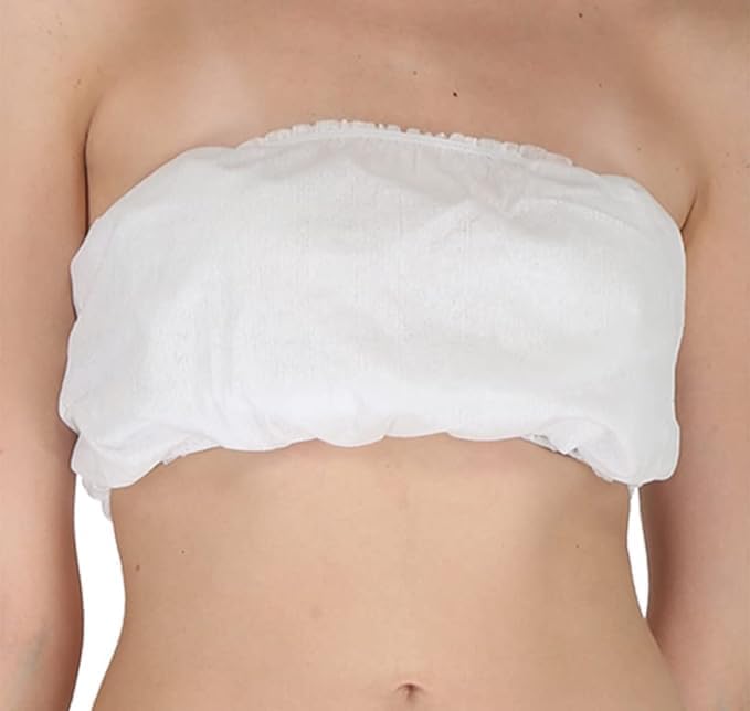 Bra for Women - Perfect for Maternity Massage Centre Beauty Parlour Hospitals Hotels and Waxing Salons (20 PCS, Colour: White
