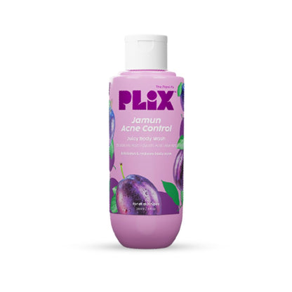 PLIX - THE PLANT FIX Jamun 2% Salicylic Acid Body Wash For Body Acne | Paraben & Silicones Free | Deeply Exfoliating Dead Skin Cells, Prevents Back Acne & Moisturizes Skin | 236ml