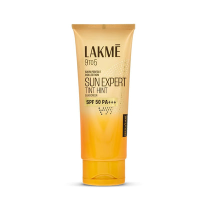 Lakme Sun Expert Tinted Sunscreen SPF 50 PA +++ | Broad spectrum UVA/B protection | Blue light protection | No White Cast 50ml