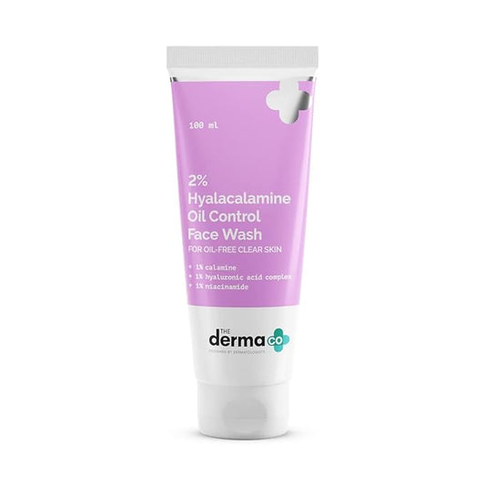 The Derma Co 2% Hyalacalamine Oil Control Face Wash For Oil-Free Clear Skin - 100ml