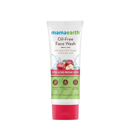 Mamaearth Oil Free Face Wash For Oily Skin, With Apple Cider Vinegar & Salicylic Acid For Acne-Prone Skin 100 Ml