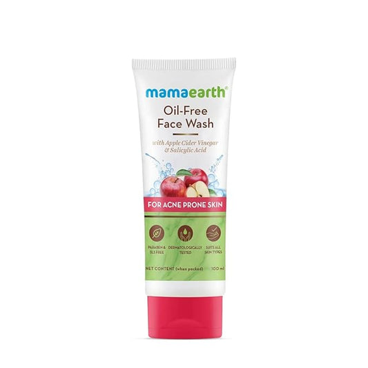 Mamaearth Oil Free Face Wash For Oily Skin, With Apple Cider Vinegar & Salicylic Acid For Acne-Prone Skin 100 Ml