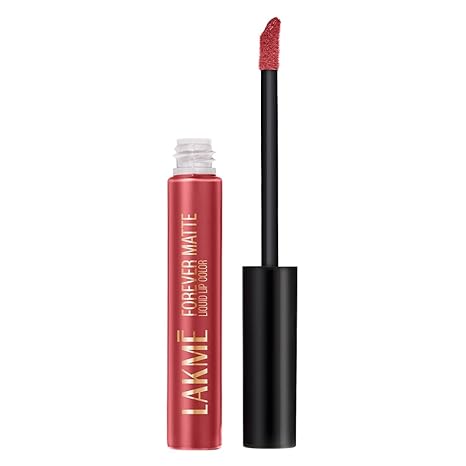 Lakme Forever Matte Liquid Lip Colour - 09 Pink Peach, 5.6 ml
