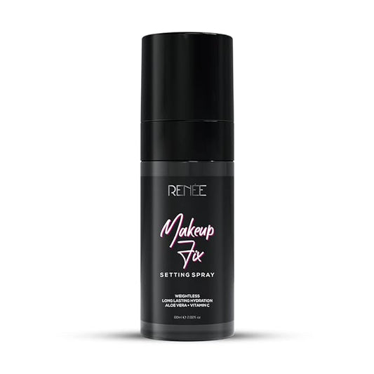 RENEE Makeup Fixer Setting Spray 60ml, Infused With Aloe Vera & Niacinamide, Prevents Cracks, Minimizes Pores & Fine Lines