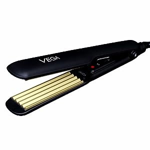 VEGA Classic Hair Crimper With Quick Heat Up & Ceramic Coated Plates, (VHCR-01, Black)