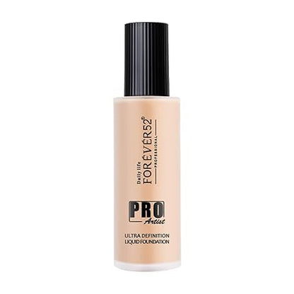 Daily Life Forever52 Pro Artist Ultra Definition Liquid Foundation|High-Pigment, Full Coverage, 24-Hour Wear, Waterproof & Sweatproof, Lightweight Hydrating, Oil-Free– Pralines, 60ml