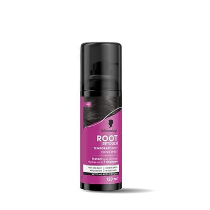 Schwarzkopf Root Retouch Instant Grey Hair Concealer Spray Sweat And Rain Resistant, Matte Finish Perfect Coverage | Upto 40 Fast and Easy Applications