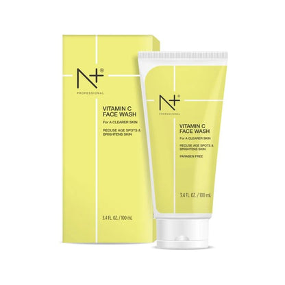 N Plus Professional Vitamin C Face Wash 100ml | Brightening & Deep Cleansing Face Wash for Clear & Glowing Skin
