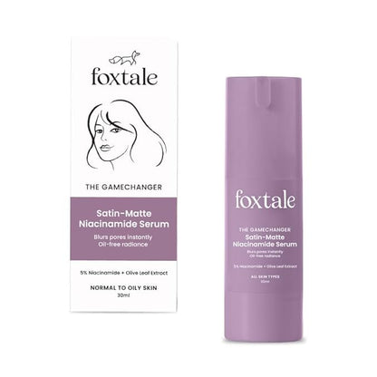 Foxtale 5% Niacinamide Face Serum | Fades Blemishes & Acne Marks | Reduce Dark Spots | Controls Oil and Brightens Skin