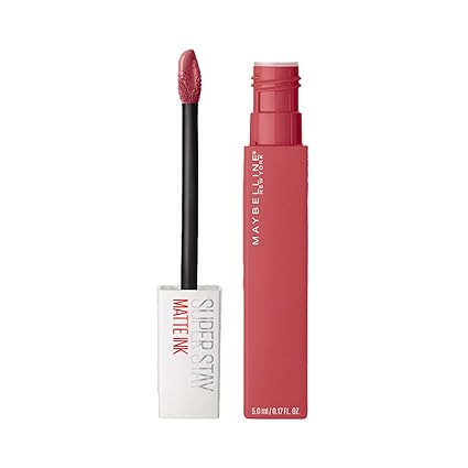 Maybelline New York Liquid Matte Lipstick, Long Lasting, 16hr Wear, Superstay Matte Ink, 225 Delicate