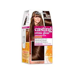 L'Oreal Paris Casting Creme Gloss Conditioning Hair Color - 400 Dark Brown ((87.5gm+72ml))