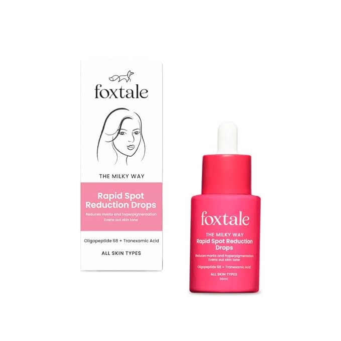Foxtale 3% Tranexamic Acid Face Serum with Peptides & Niacinamide for Hyperpigmentation, Reduces Marks & Dark Spots