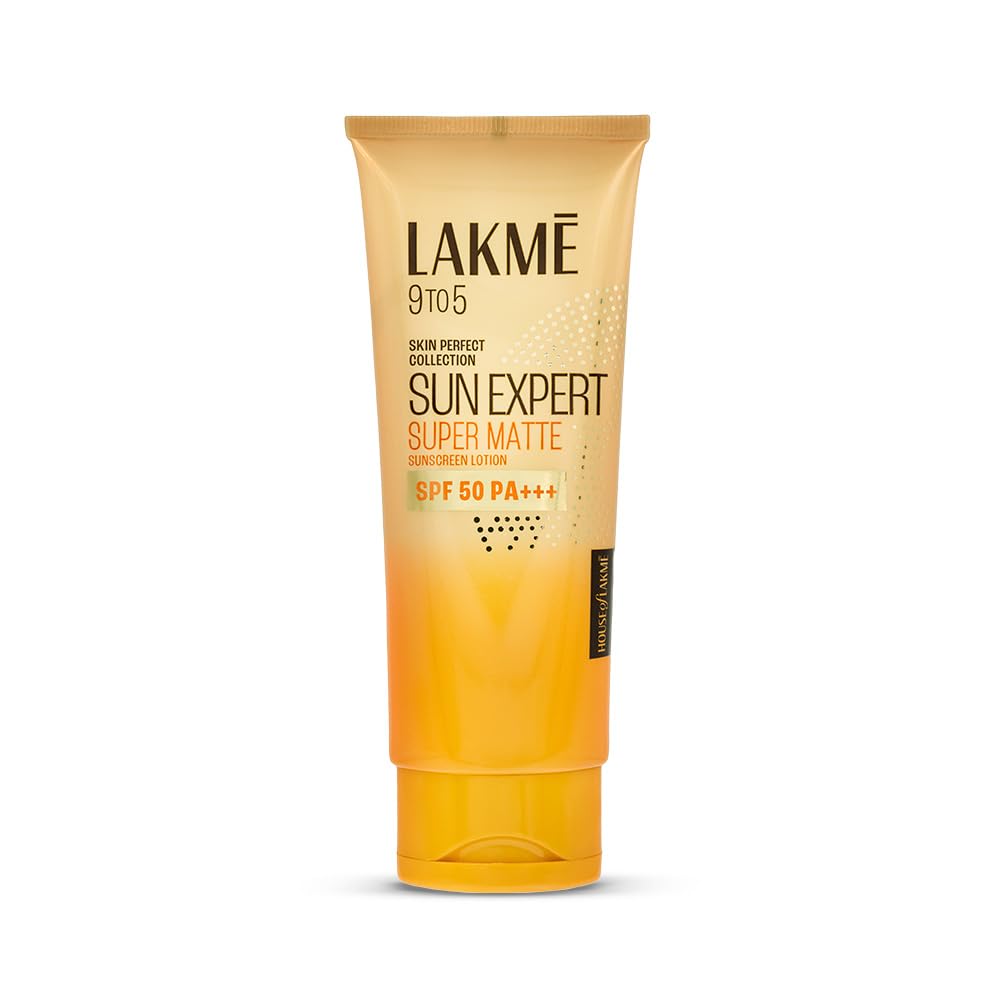Lakme Sun Expert SPF 50 PA+++ Super Matte Lotion Sunscreen, Lightweight, Non Sticky,50ml