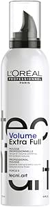 L'Oréal Professionnel Tecni.ART Volumiser Hair Mousse, Volumiser Spray, Adds Volume and Hold To Fine Hair, 250ml