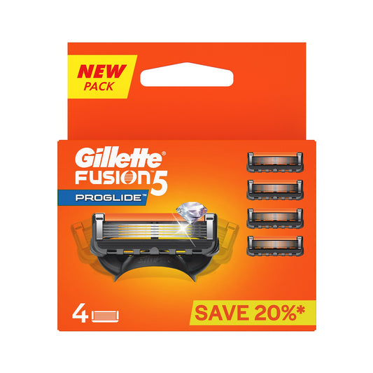 Gillette Fusion 5 Proglide Shaving Razor Blades (4 Cartridges)