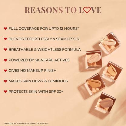 Just Herbs Serum Foundation Dewy Finish SPF 30+ with Rosehip and Rice Starch