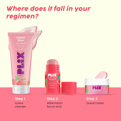 PLIX - THE PLANT FIX Watermelon Hydration Serum Stick (30g) for Instant Hydration, Long Lasting Moisturization | On the Go Moisturizer Stick for 24h Hydration | Light-weight