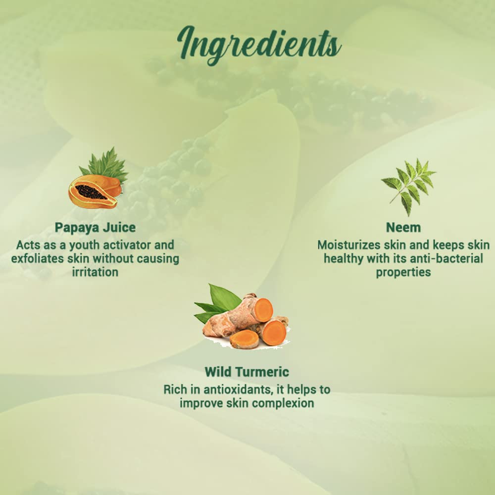 Biotique Papaya Deep Cleanse Face Wash | Gentle Exfoliation | Visibly Glowing Skin | 100% Botanical Extracts, 200ml