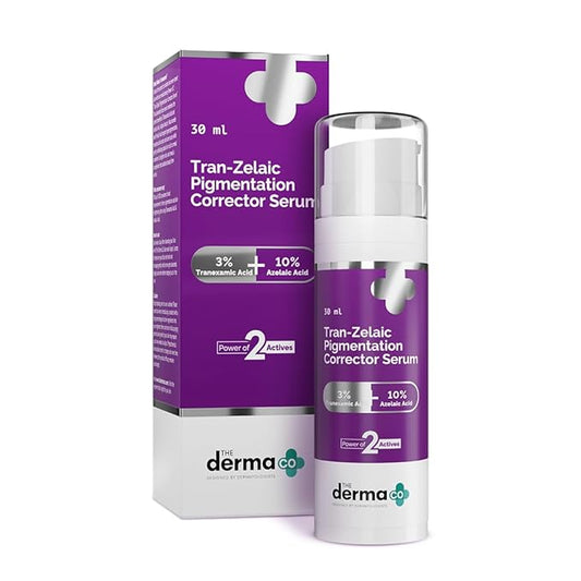 The Derma Co. Tran-Zelaic Pigmentation Corrector Serum with 3% Tranexamic Acid & 10% Azelaic Acid - 30 g