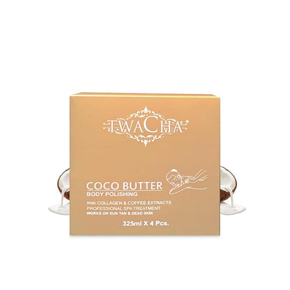 Twacha Coco Butter Body Polish With Collagen & Coffee Extract For Tan & Dead Skin Removal Coco Body Butter For Soft & Smooth Skin