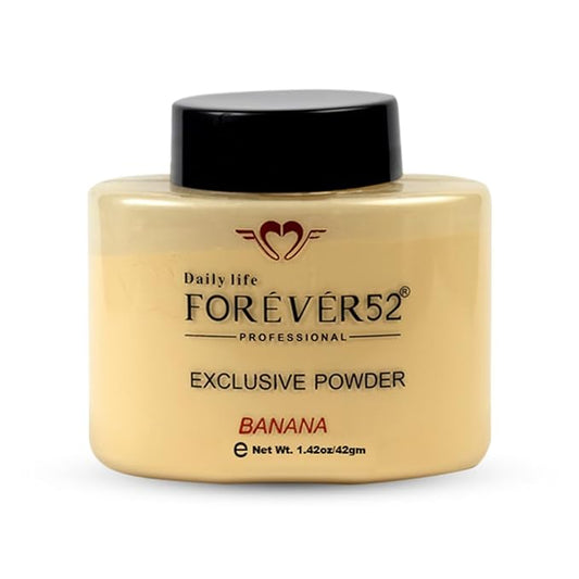 Daily Life Forever52 Exclusive Banana Makeup Setting Loose Powder Long-Lasting Coverage Reduces Shine For All Skins, Matte Finish Look, 42Gm Medium (Banana1)-FBE001, Yellow
