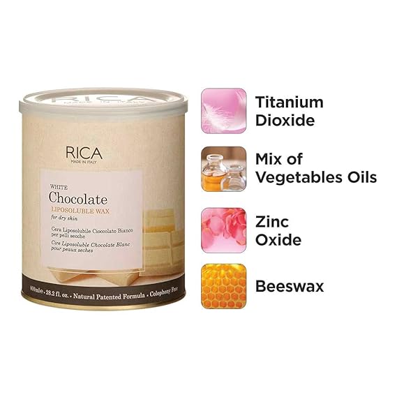 Rica White Chocolate Wax For Dry Skin 800Ml