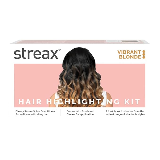 Streax Ultralights Highlighting Kit - Vibrant Blonde (20gm+20ml)