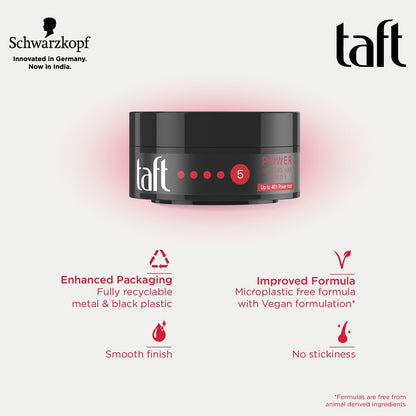 Schwarzkopf TAFT Power Hair Wax For Luminous Shine And Glossy Hair 75ml