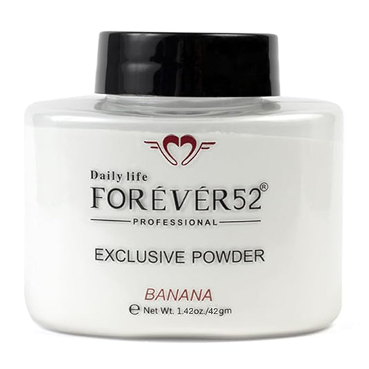 Daily Life Forever52 EXCLUSIVE BANANA Makeup Setting Loose White Powder Long-lasting Coverage Reduces Shine, Matte Finish Look- FBE002