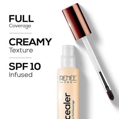 RENEE PRO Liquid Concealer - Cookie, Lightweight, Full Coverage, Long-Lasting, Buildable