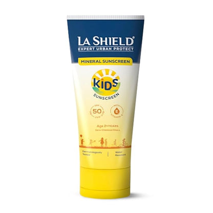 La Shield Kids Sunscreen Gel SPF 50 PA+++|100% Mineral Sunscreen|For kids above 2 years age|Enriched with Vitamin E & Hyaluronic Acid