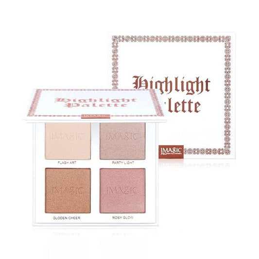 IMAGIC PROfessional Cosmetic 4 Color Highlighter Makeup Palette 18g