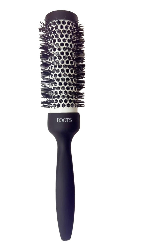 ROOTS Professional Barrel Hair Brush for Blow Drying, Curling & Straightening | With Ceramic Barrel and Natural Boar Bristle |For Healthy & Stylish Hair | Model No - PEC34