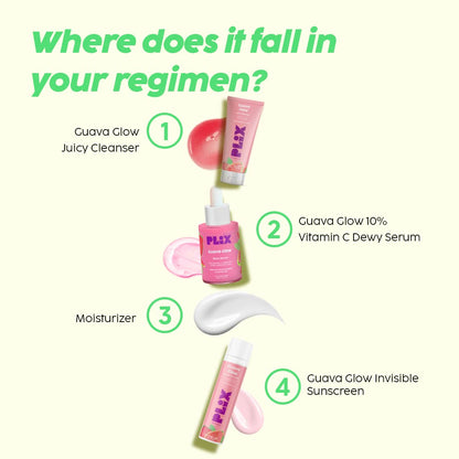 PLIX THE PLANT FIX Guava Glow Vitamin C Juicy Face Wash (100 ml) Cleanser For Skin Brightening, With Pro Vitamin B5 For Moisturization & Alpha Lipoic Acid