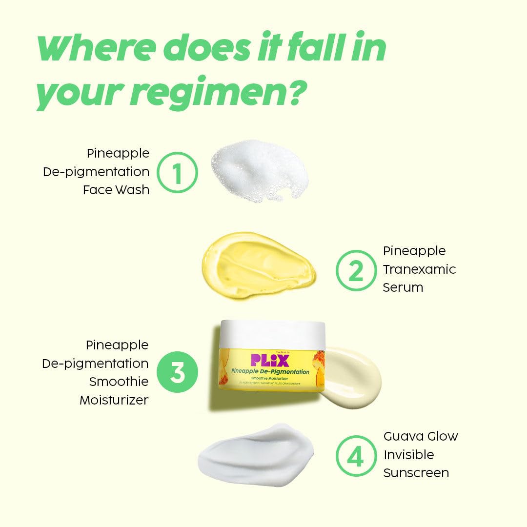 PLIX - THE PLANT FIX Skin Depigmentation Pineapple Face Cream,|Hyperpigmentation,Tan Removal & dark Spot Corrector, Alpha Arbutin & SymWhite PLUS 50gm