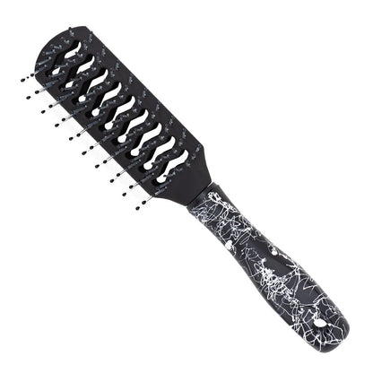 ROOTS Truglam Vented Hair Brush | Soft Tip Flexible Bristles | Prevent Scalp Scraping & Cuticle Damage | Quick Detangling |Length - 7.08 Inch, Model No - WID42