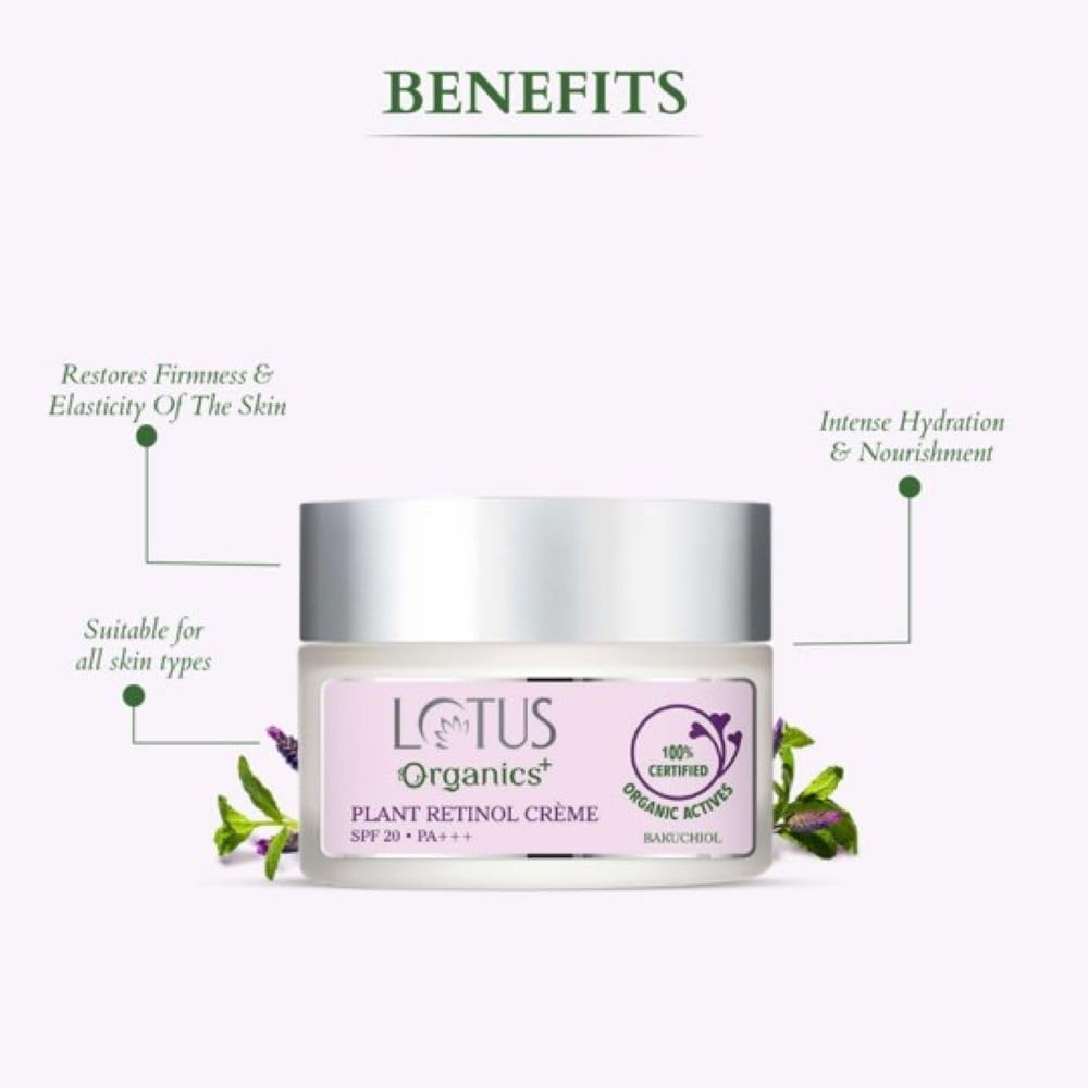 Lotus Organics Plant Retinol Crème - 50 GM